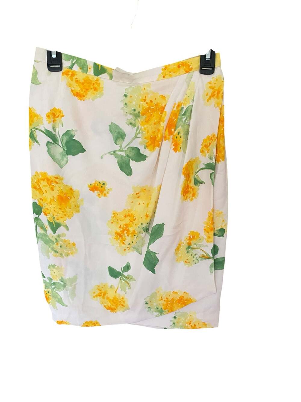 Gruppo GFT Vintage Italian Silk Floral Wrap-Style Skirt